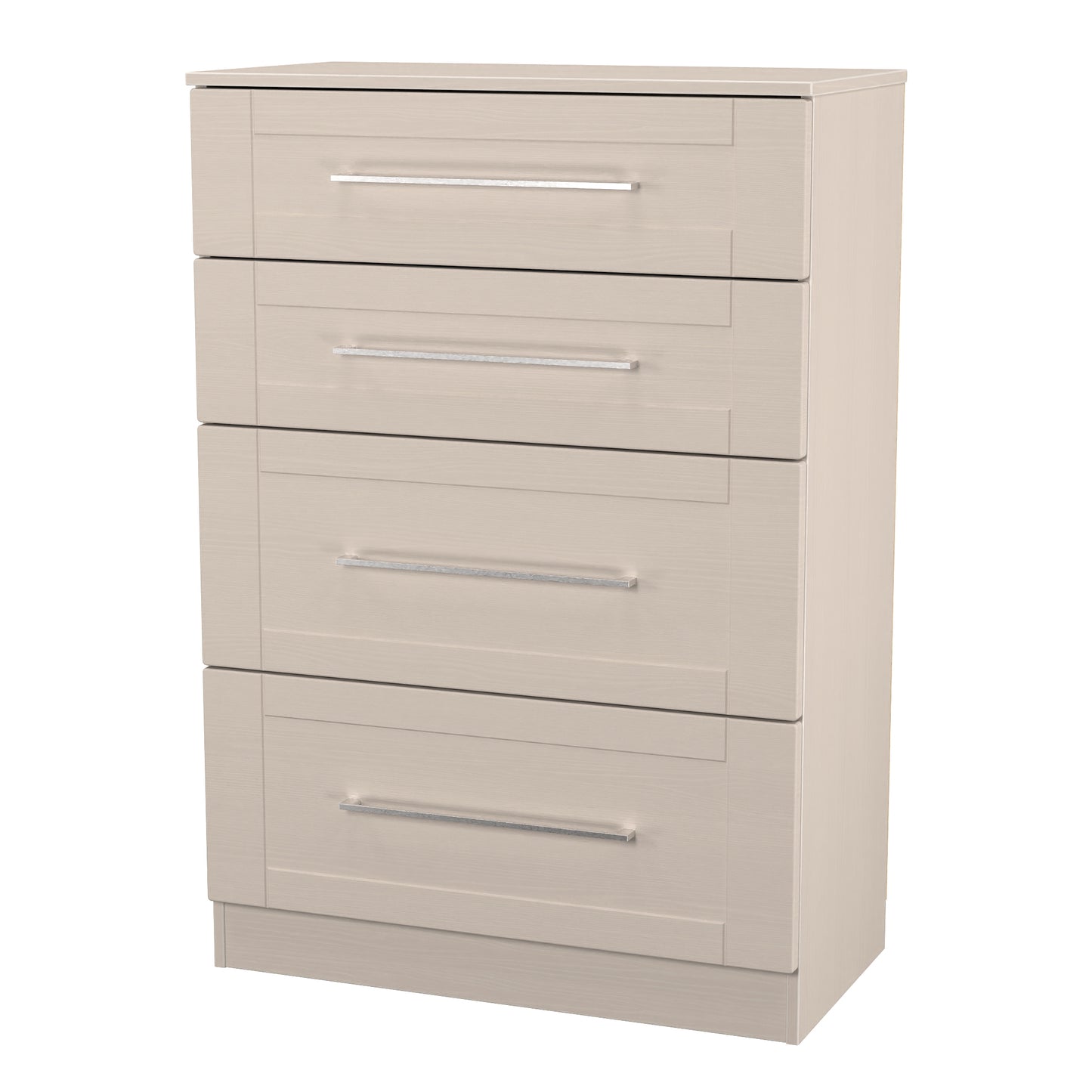 York Tall Chest of Drawers Cream 4 Drawers 74cm