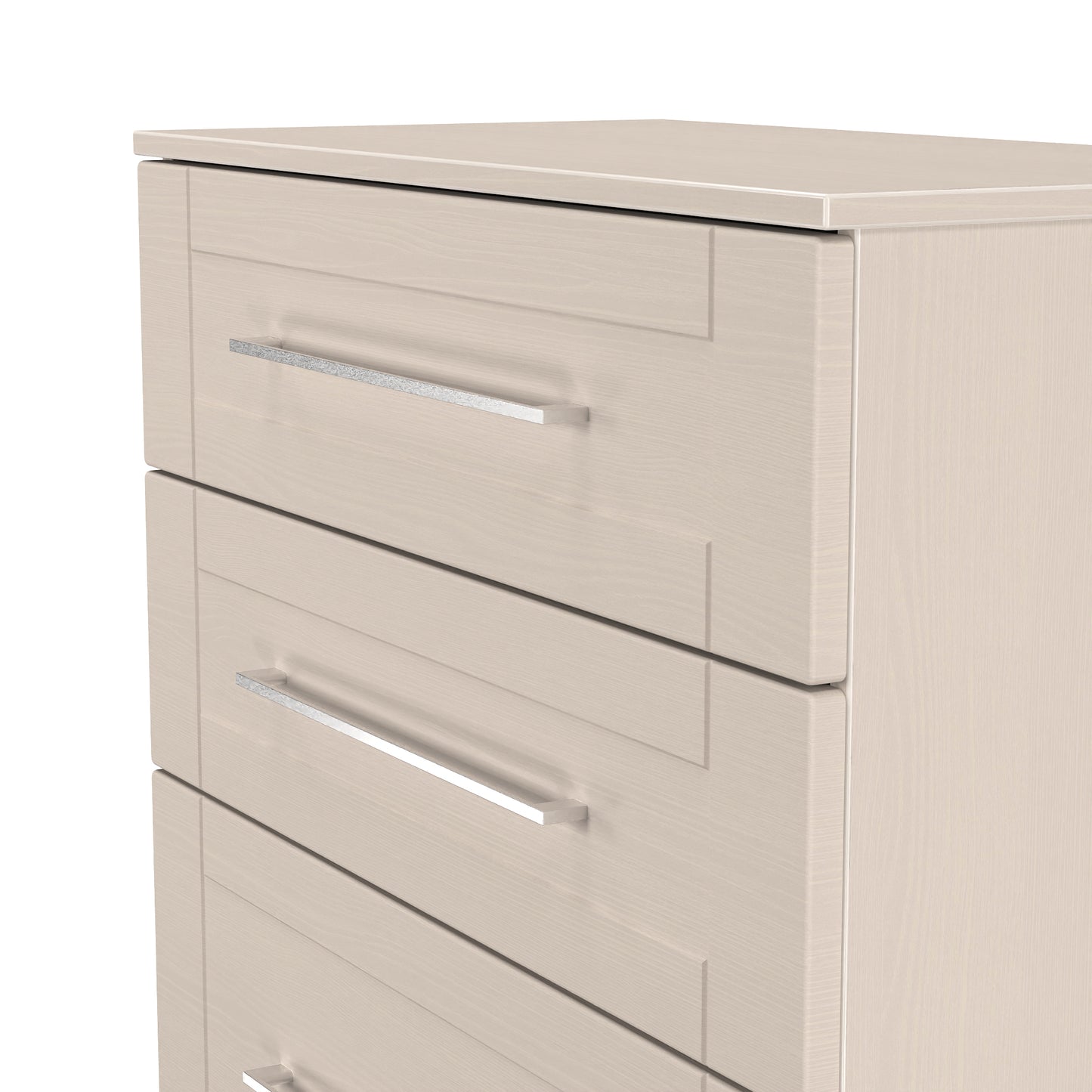 York Tall Chest of Drawers Cream 4 Drawers 74cm