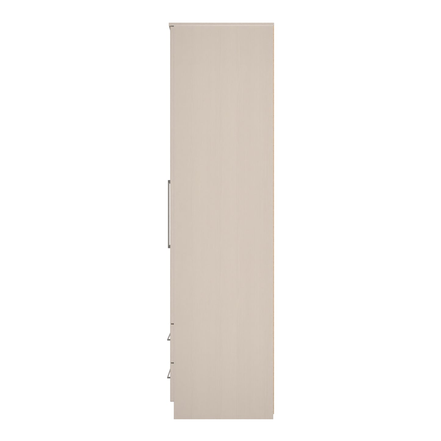 York Tall Wardrobe Cream 2 Doors 2 Drawers 74cm
