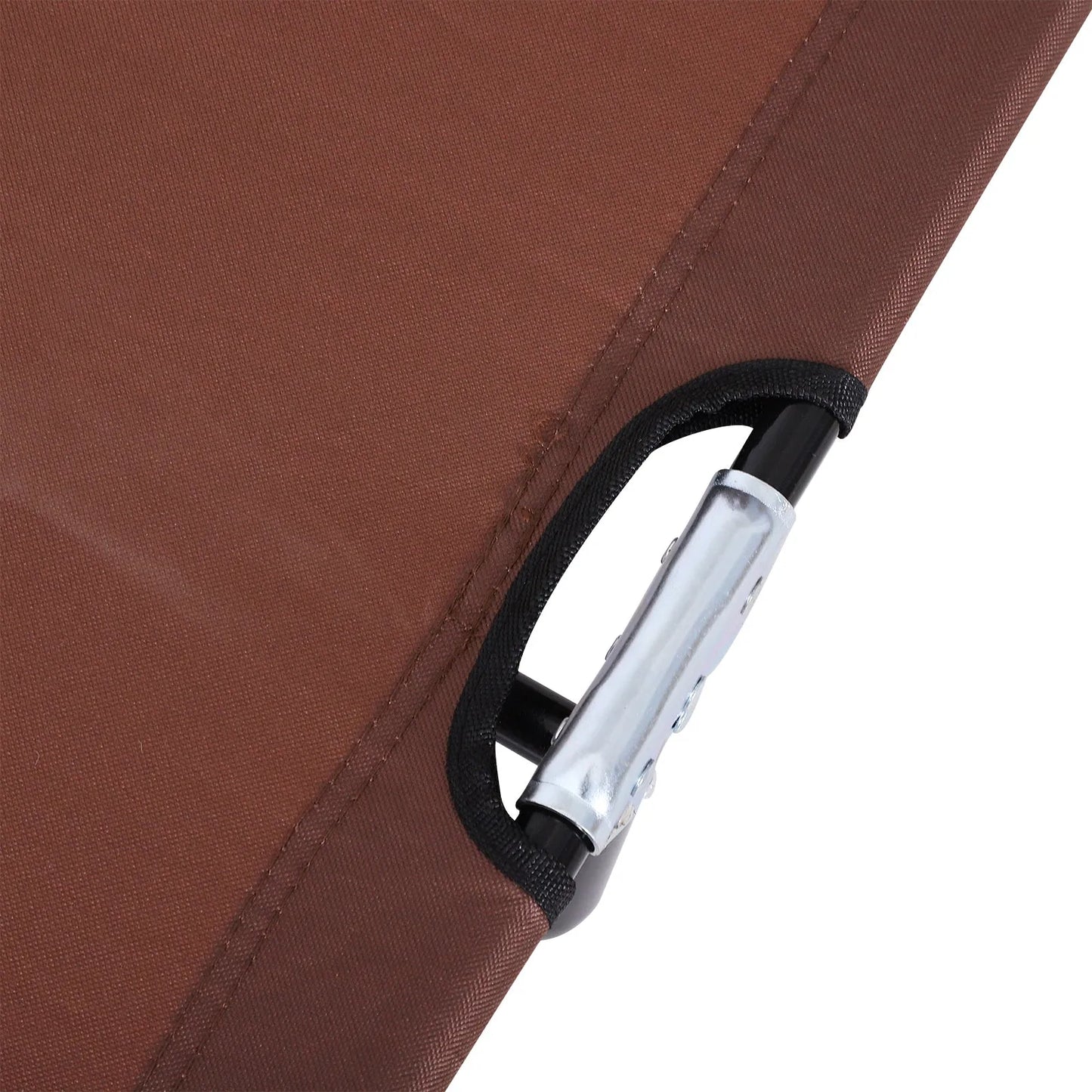 Foldable Sun Lounger Reclining Chair with Pillow and Reading Hole Garden Beach Outdoor Recliner Adjustable