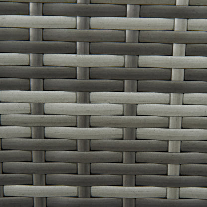 Patio Rattan 2 Seater Garden Bench Wicker Weave Love Seater Armchair Furniture Outdoor Garden Conservatory Chair Grey