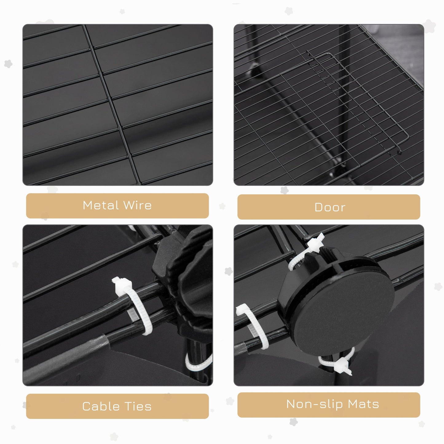 PawHut Pet Playpen with Door