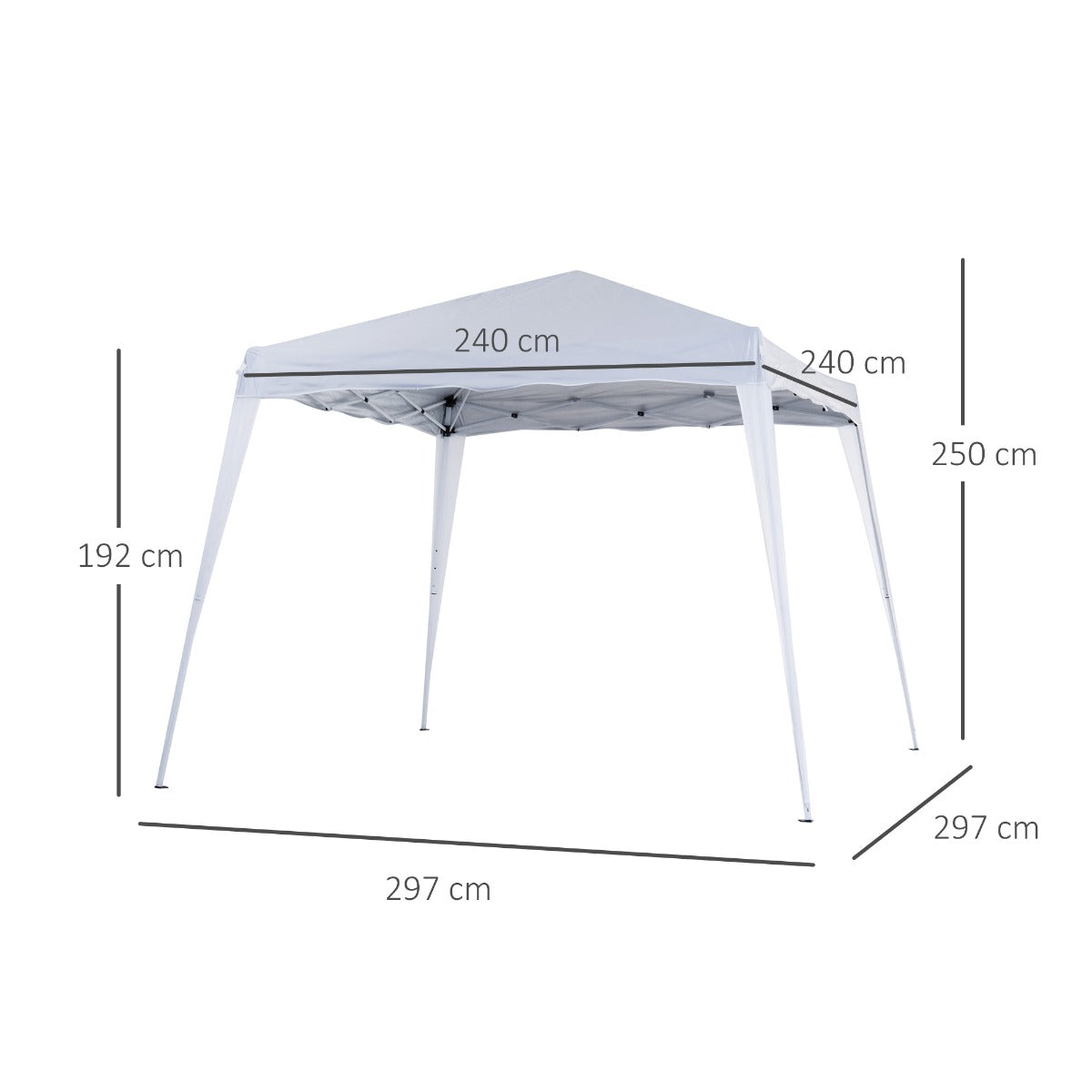 Slant Leg Pop Up Gazebo with Carry Bag