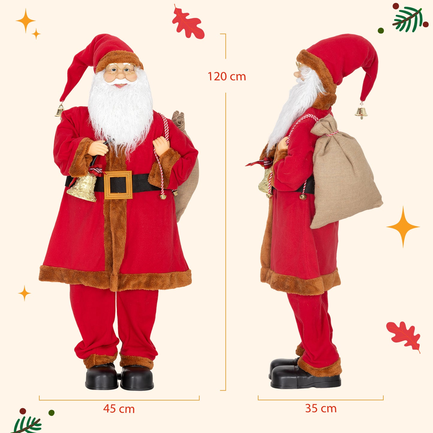 Santa Christmas Decoration - 120cm