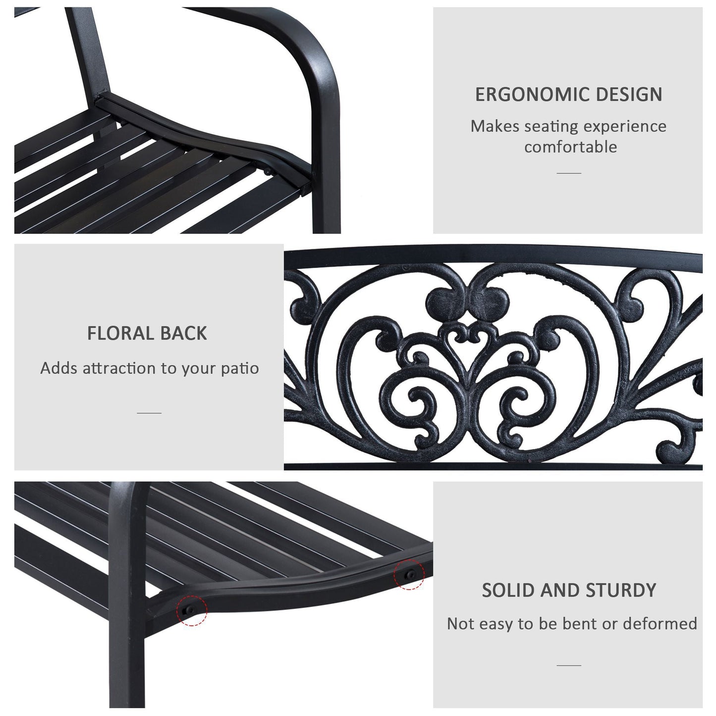 2 Seater Garden Bench