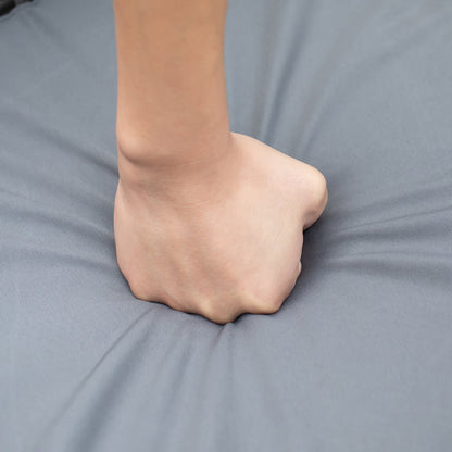 Rattan Garden Furniture Dining Set 6 Seater Patio Rectangular Table Cube Chairs Outdoor Fire Retardant Sponge Grey