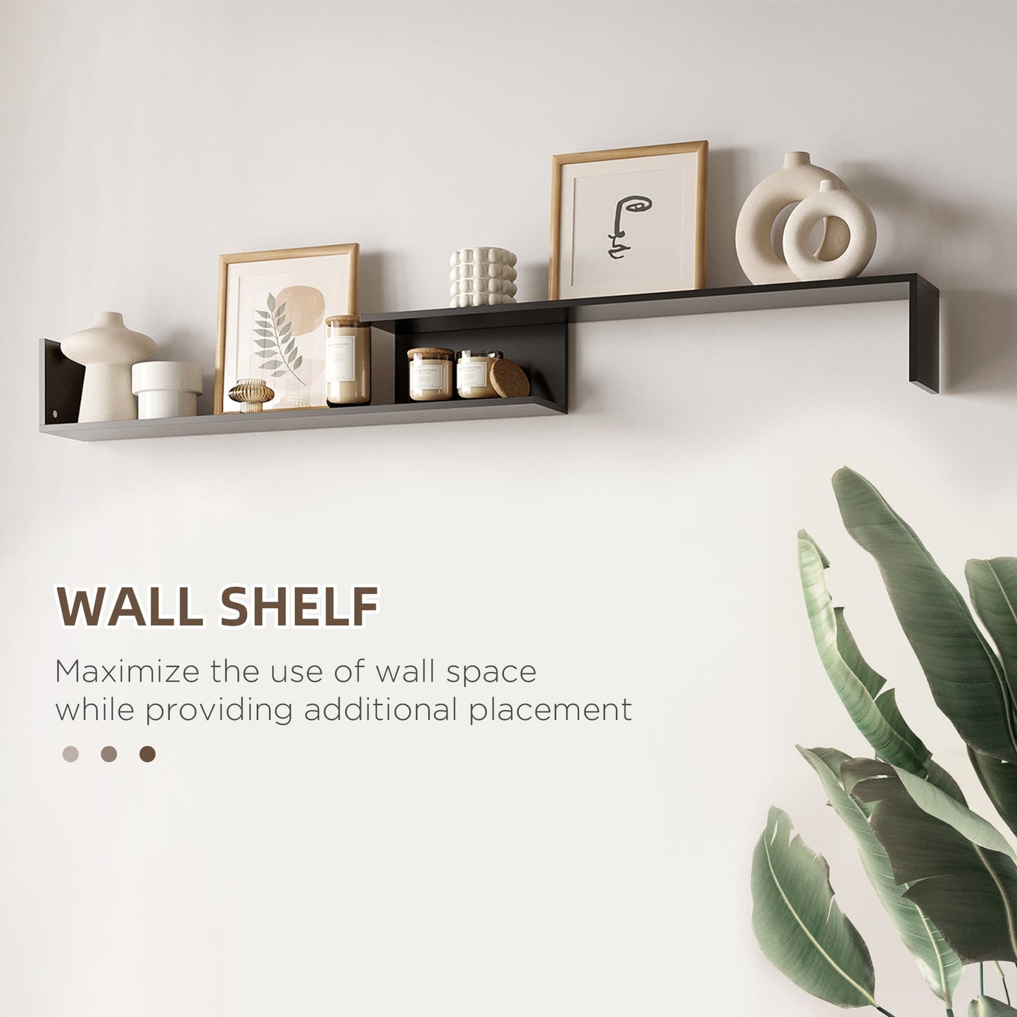 Modern TV Cabinet with Wall Shelf