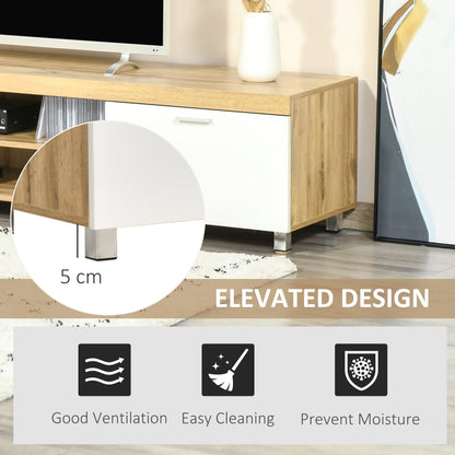 Herringbone Pattern TV Cabinet