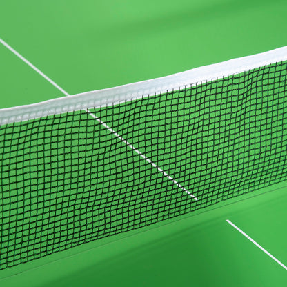 182cm Mini Tennis Table Folding Ping Pong Table with Net Multi-Use Table for Indoor Outdoor Game