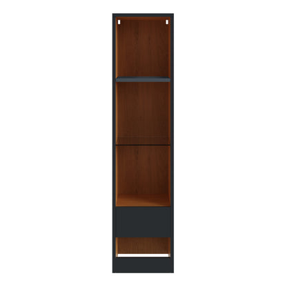 Leon Tall Shelving unit Grey 4 Shelves