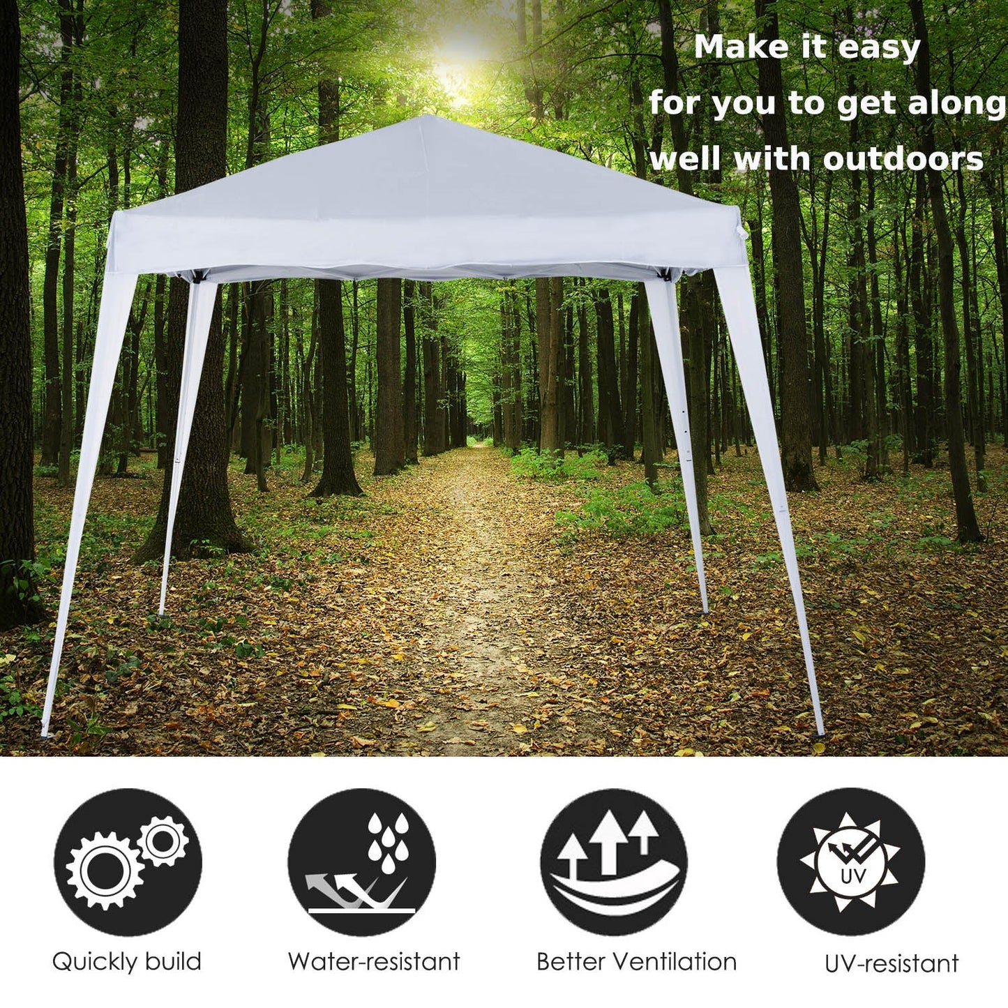 Slant Leg Pop Up Gazebo with Carry Bag
