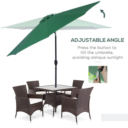 3M Tilting Parasol Garden Umbrellas