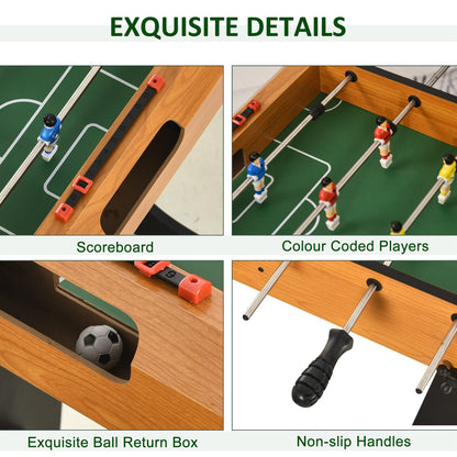Folding Foosball Gaming Table Mini Football Soccer Table for Family Fun Kids Toy