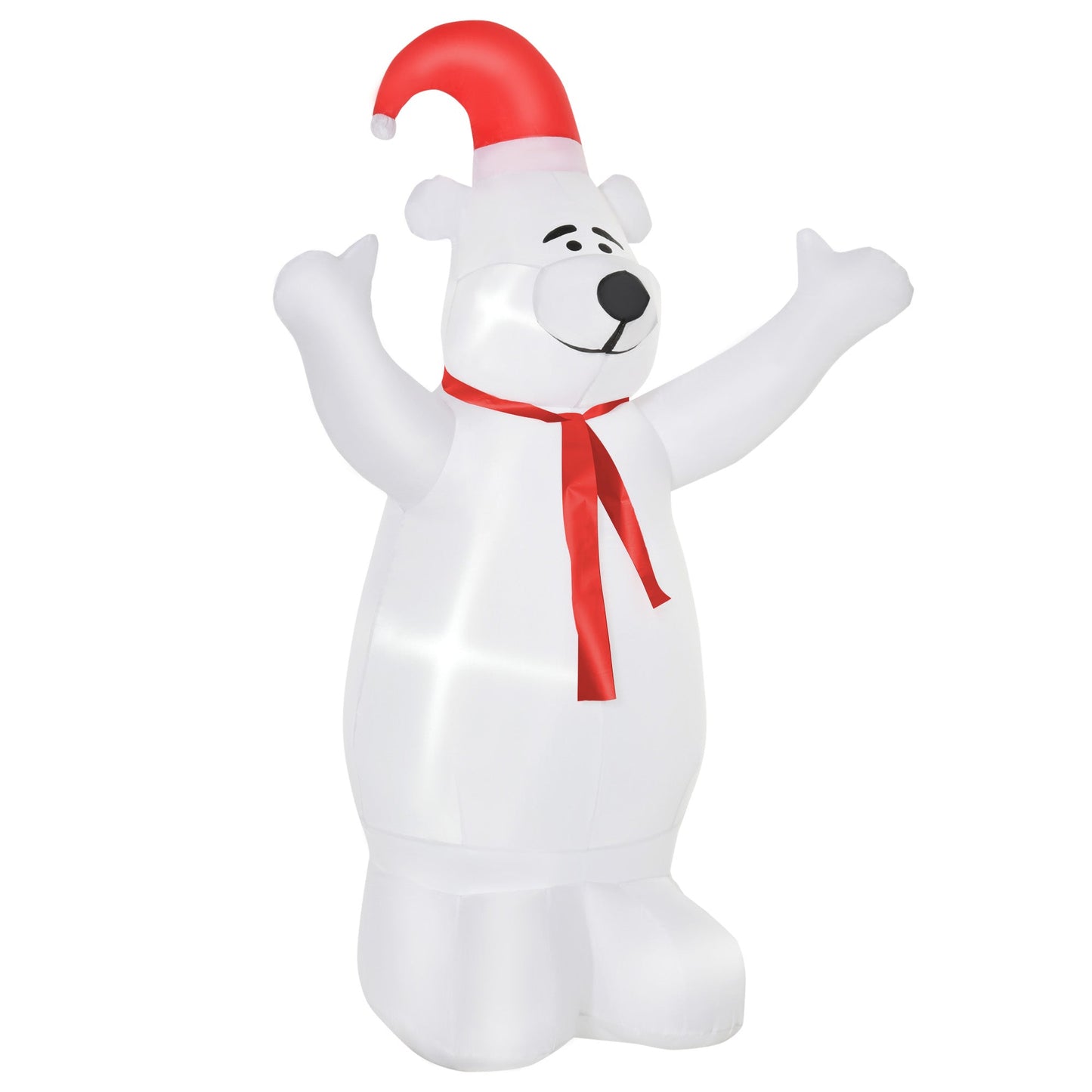 6ft Tall Outdoor Inflatable Bear Airblown Projection Holiday Christmas Lawn Décor Primary Image