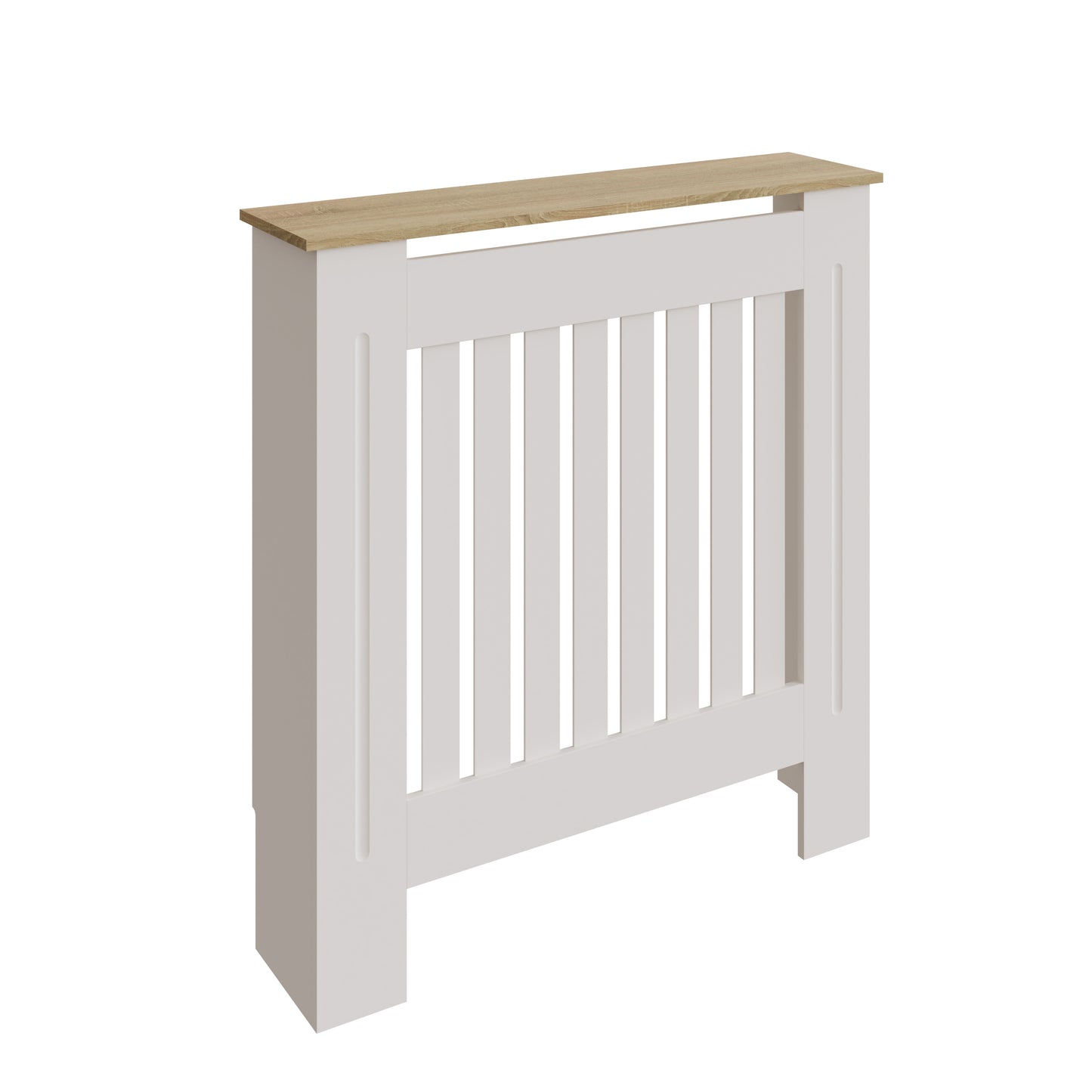 Longslow Radiator Cover White & Oak 1 Shelf