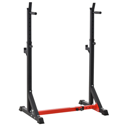 Barbell Rack Squat Dip Stand Weight Lifting Bench Press Home Gym 121-171cm Primary Image
