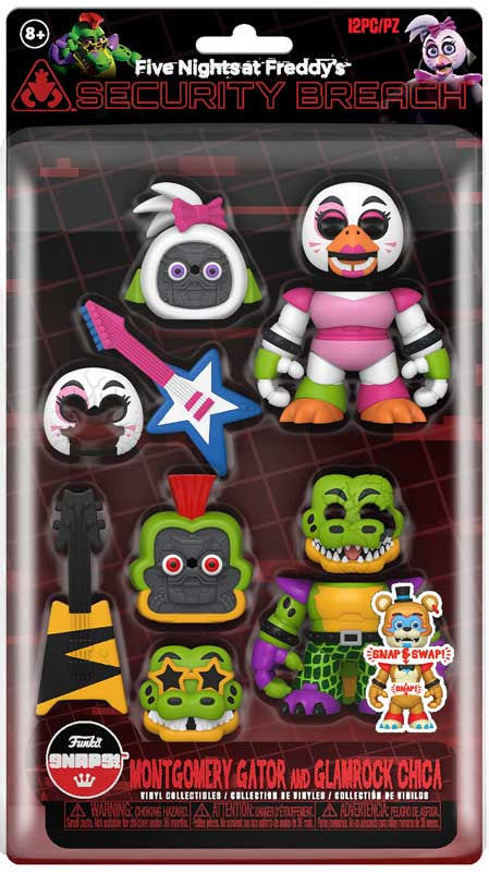 Funko Fnaf Snap: Rr - Glamrock Chica And Gator 2pk
