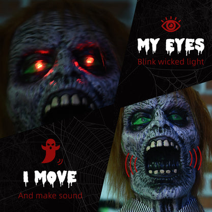 Animated Chainsaw Killer Halloween Decoration - 170cm