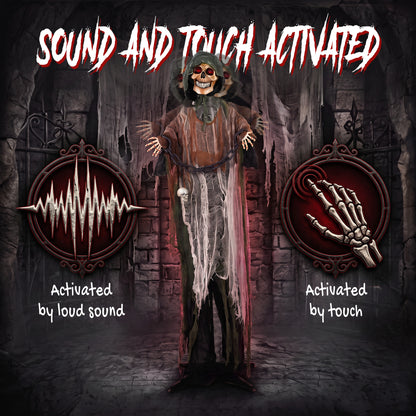Animated Grim Reaper Halloween Decoration - 170cm