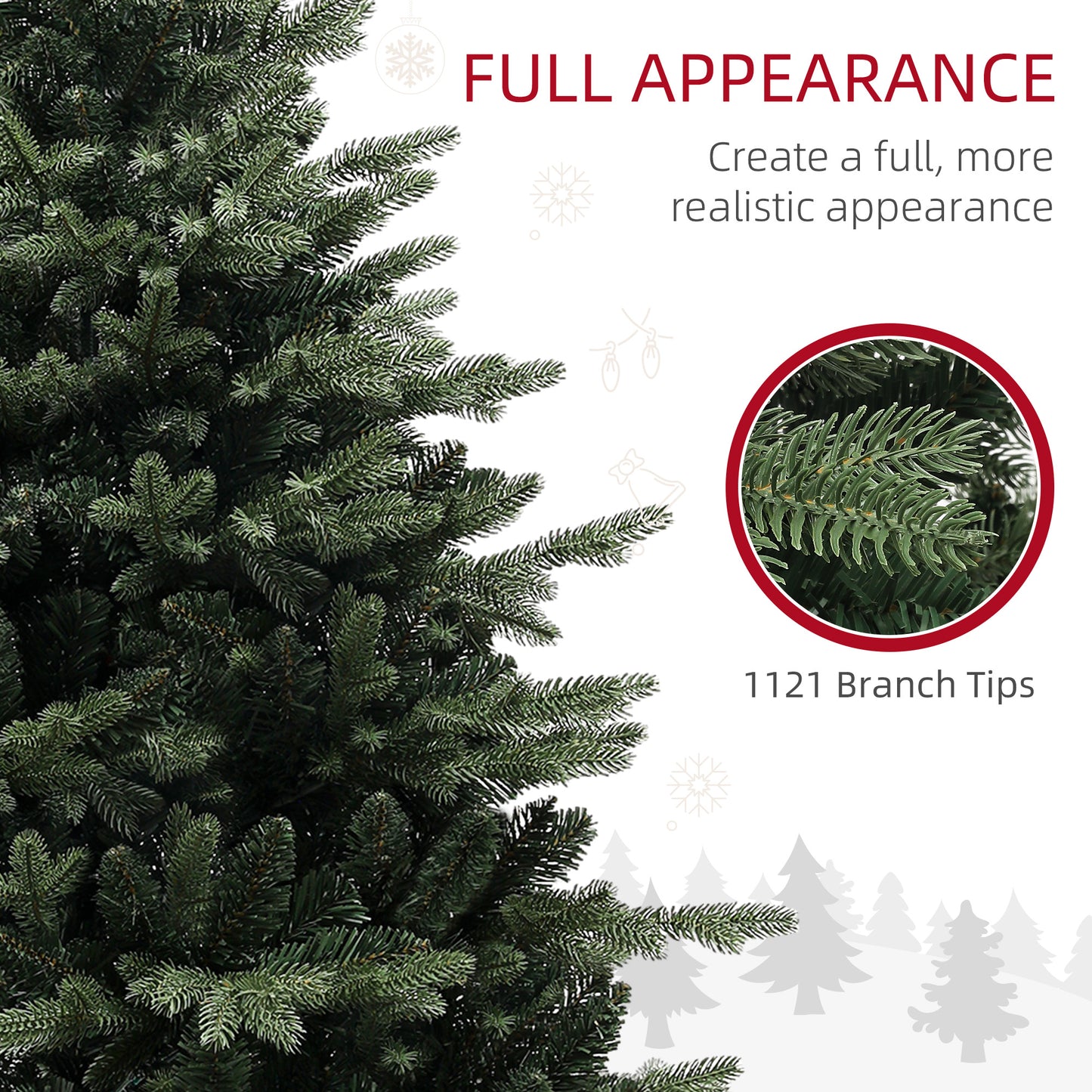 5ft Christmas Tree Artificial - Dark Green  1121 Tips