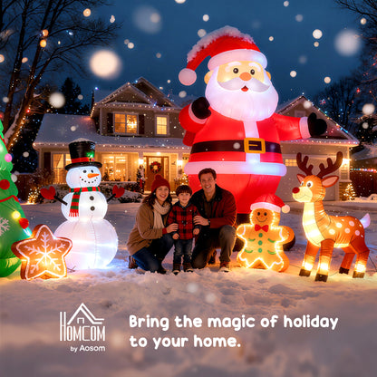 Santa In Chimney Inflatable Christmas Decoration - 210cm