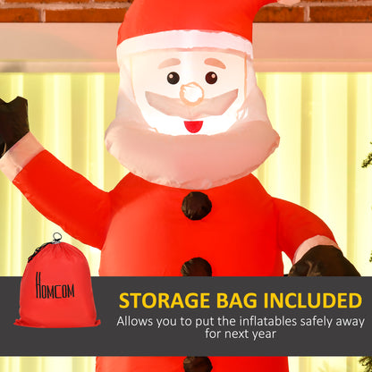 Santa In Chimney Inflatable Christmas Decoration - 210cm