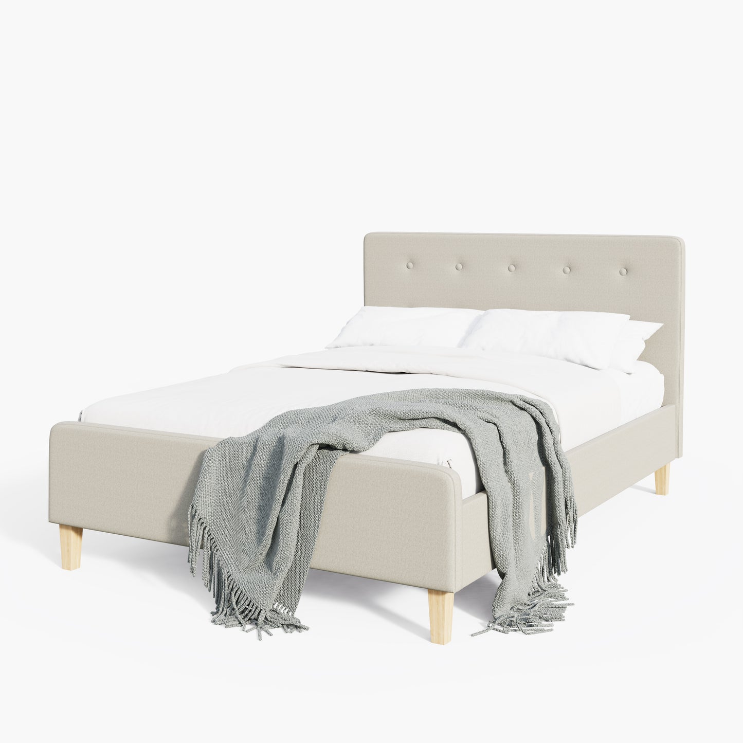 Ashbourne Double Bed Natural 5 x 7ft Primary Image