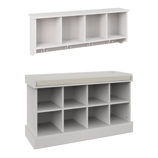 Kempton Shoe Storage White 12 Shelves