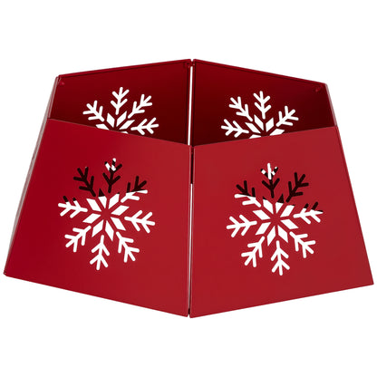 Christmas Tree Skirt Metal Red   Tips