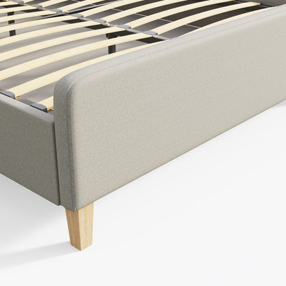 Ashbourne King Size Bed Natural 5 x 7ft