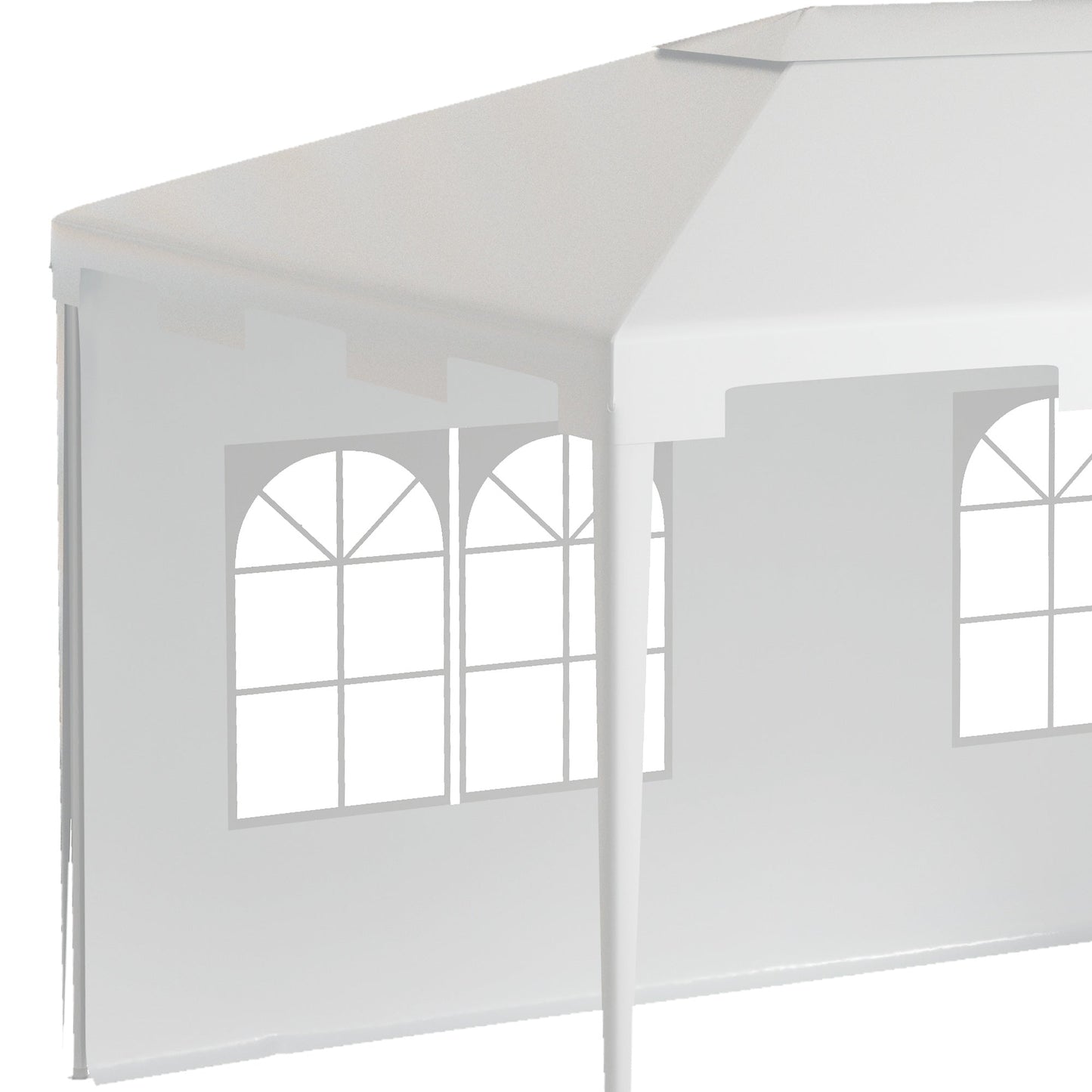 3 x 4m Half-Open Garden Gazebo