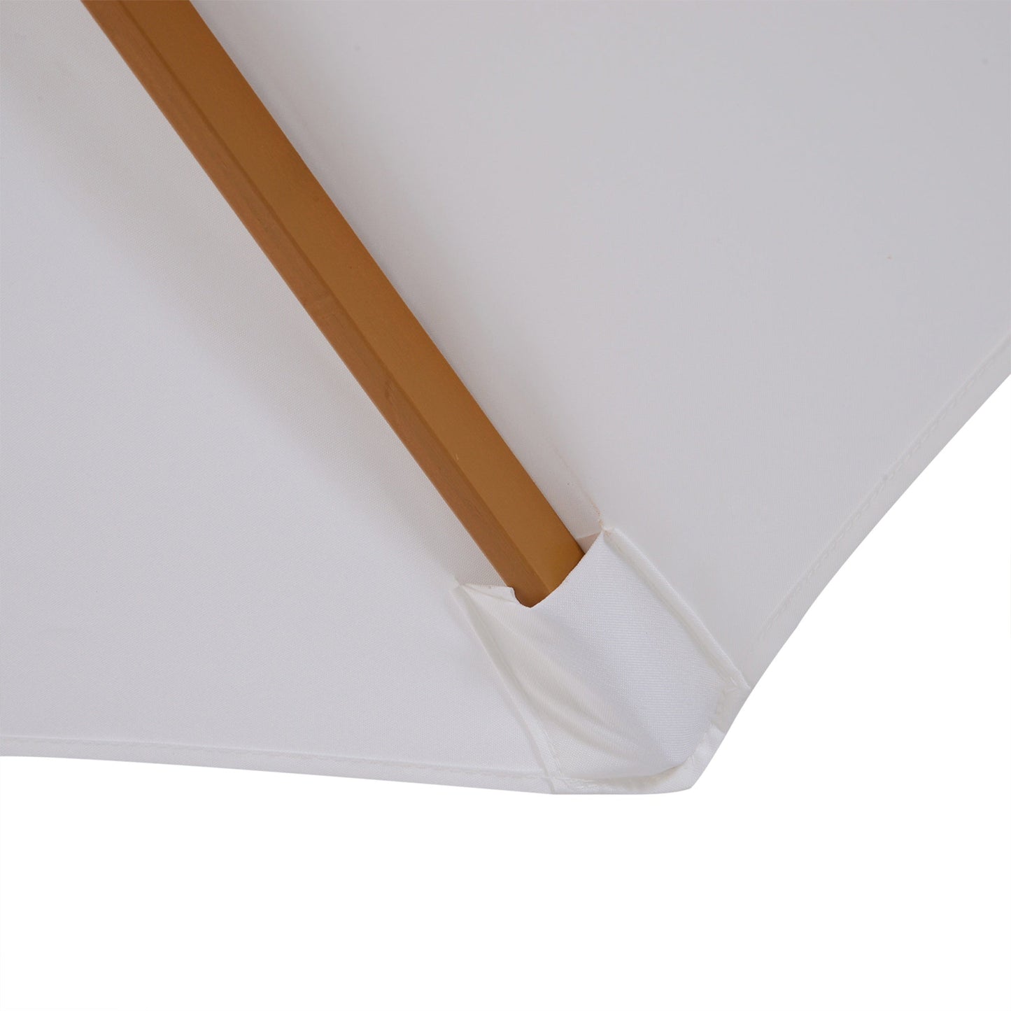 3M Fir Wooden Parasol Garden Umbrellas 8 Ribs Bamboo Sun Shade Patio Outdoor Umbrella Canopy