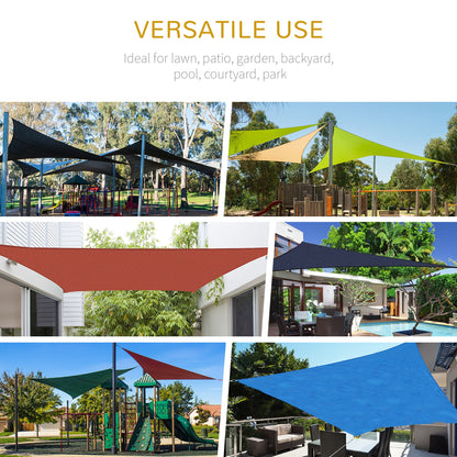 Triangle Sun Shade Sail 5m x 5m x 5m UV Block Canopy Shelter