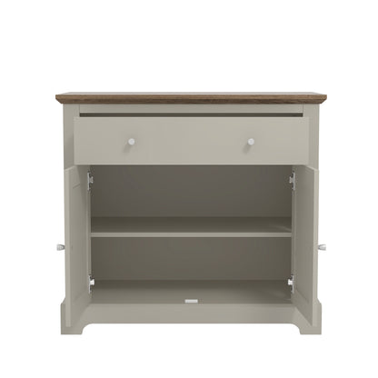 Salcombe Sideboard Light Grey 2 Doors 2 Shelves 1 Drawer