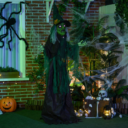 Animated Witch Halloween Decoration - 183cm