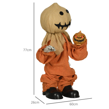 Animated Scarecrow Halloween Decoration - 77cm