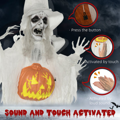Animated Witch Halloween Decoration - 183cm