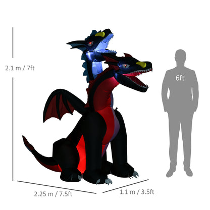 Dragon Inflatable Halloween Decoration - 225cm