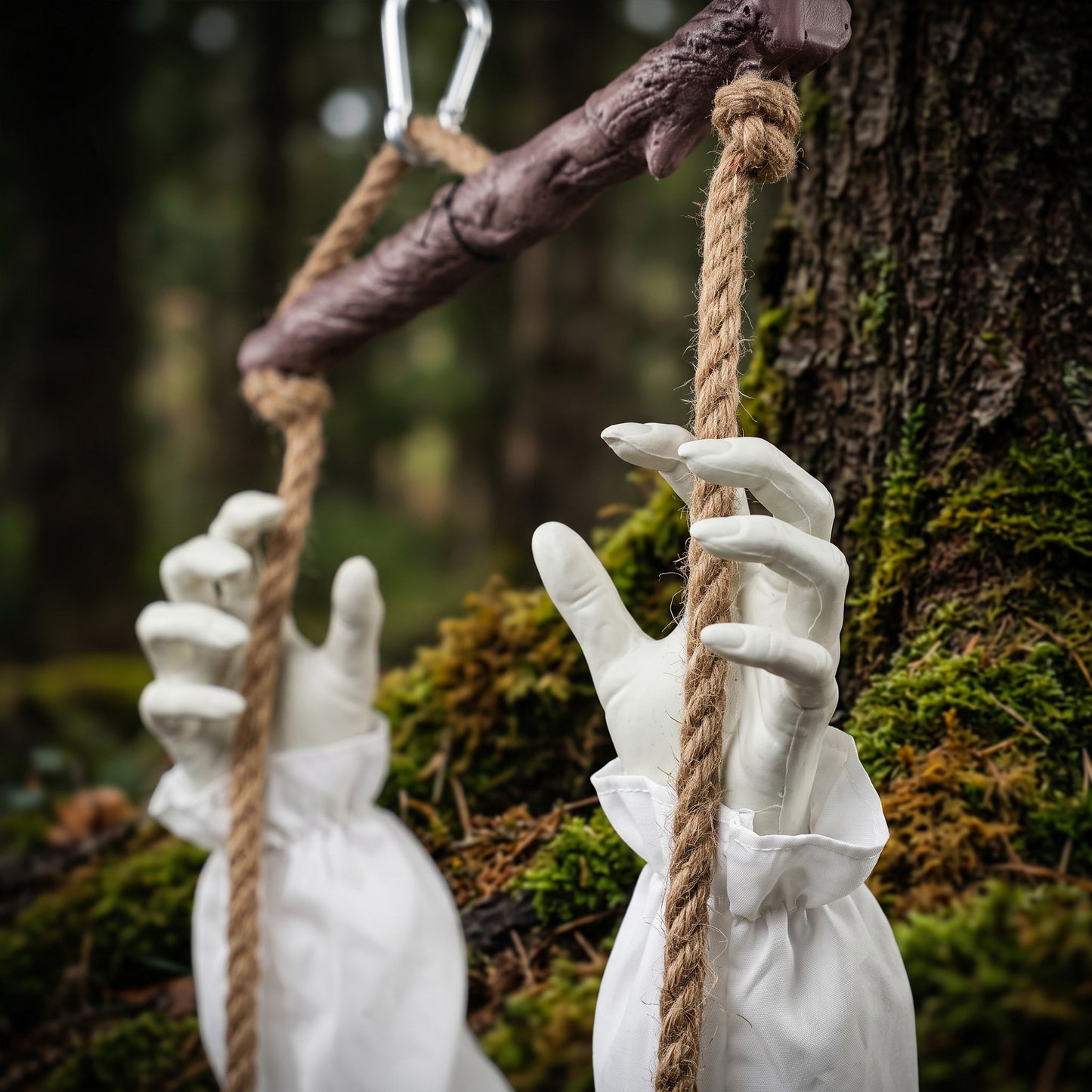 Animated Swinging Ghost Halloween Decoration - 170cm