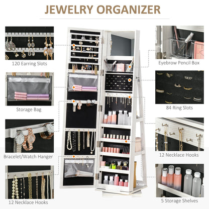 360° Swivel Jewellery Cabinet