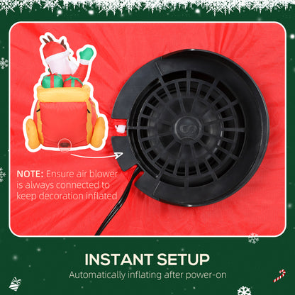 Santa Sleigh Inflatable Christmas Decoration - 240cm