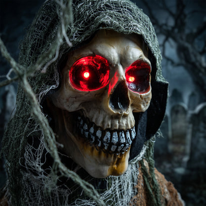 Animated Grim Reaper Halloween Decoration - 170cm