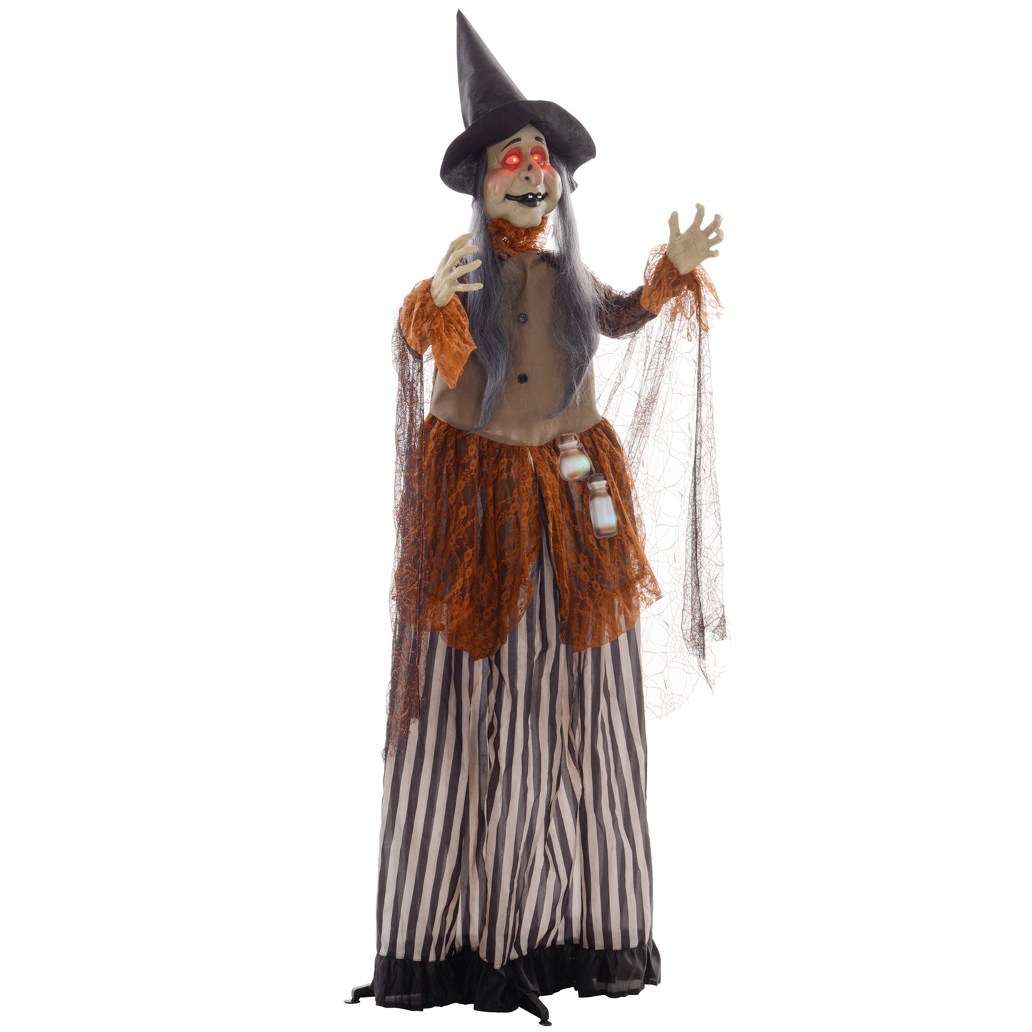 Animated Witch Halloween Decoration - 183cm