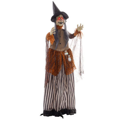 Animated Witch Halloween Decoration - 183cm