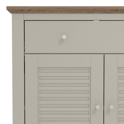 Salcombe Sideboard Light Grey 2 Doors 2 Shelves 1 Drawer