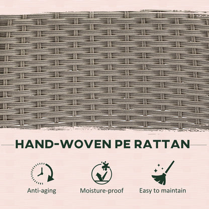 Outsunny 5 Pieces Luxury PE Rattan Dining Sets with Cushion