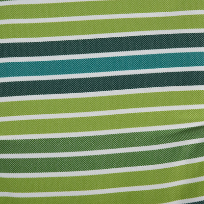 Polyester Set Of 2 Swing Chair Cushion Green Stripes