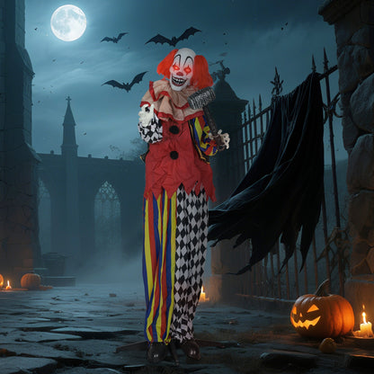 Animated Clown Halloween Decoration - 173cm