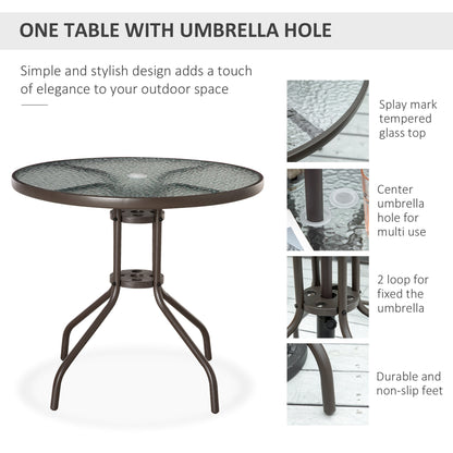 6-Piece Patio Dining Set with Umbrella