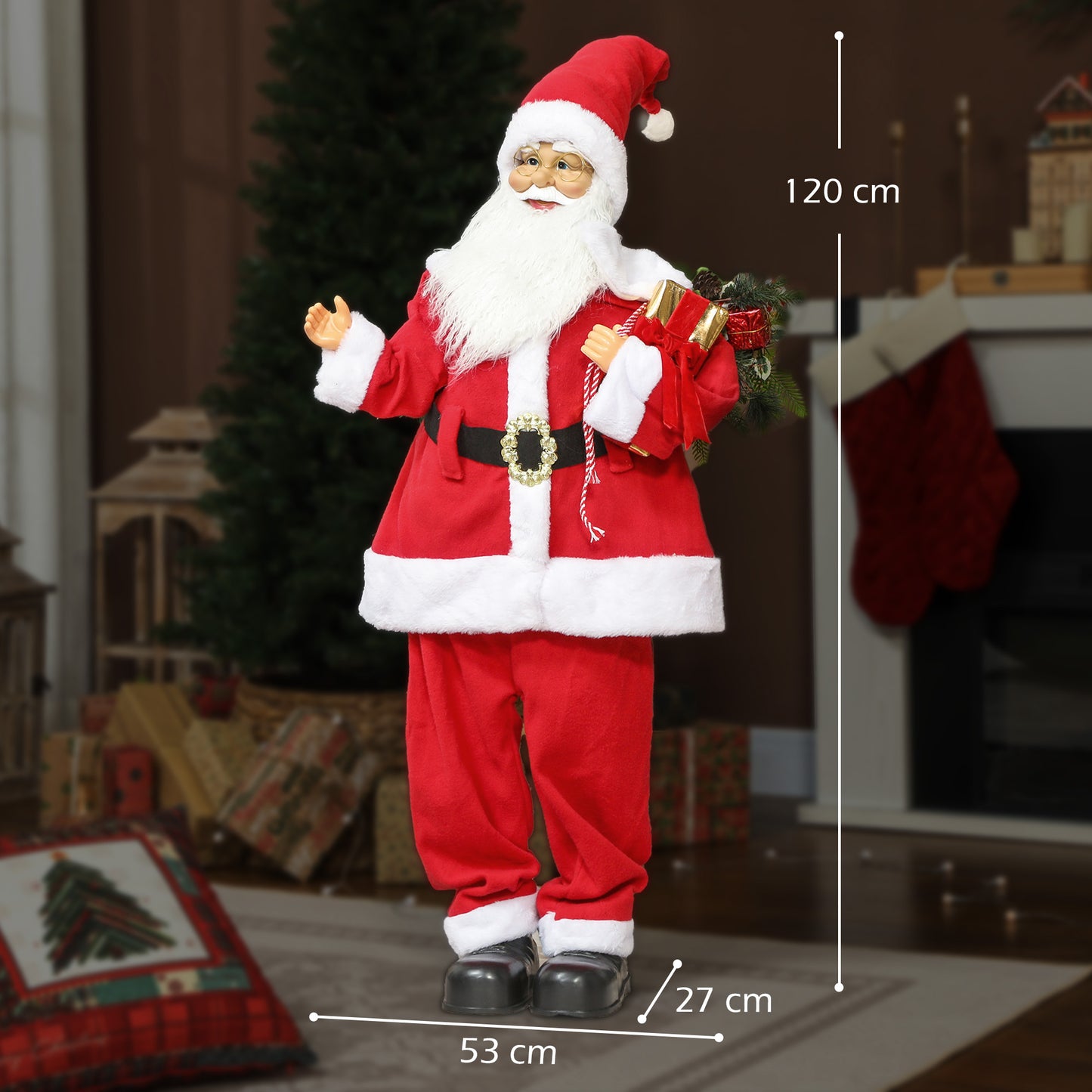 Santa Christmas Decoration - 120cm